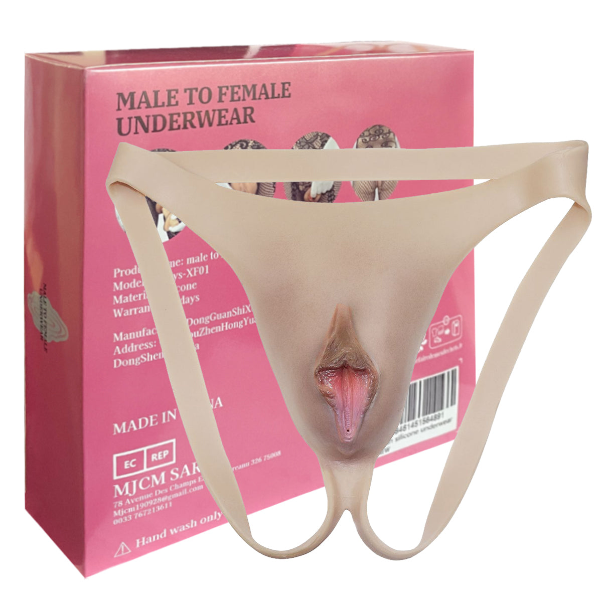 False vagina Silicone Thong