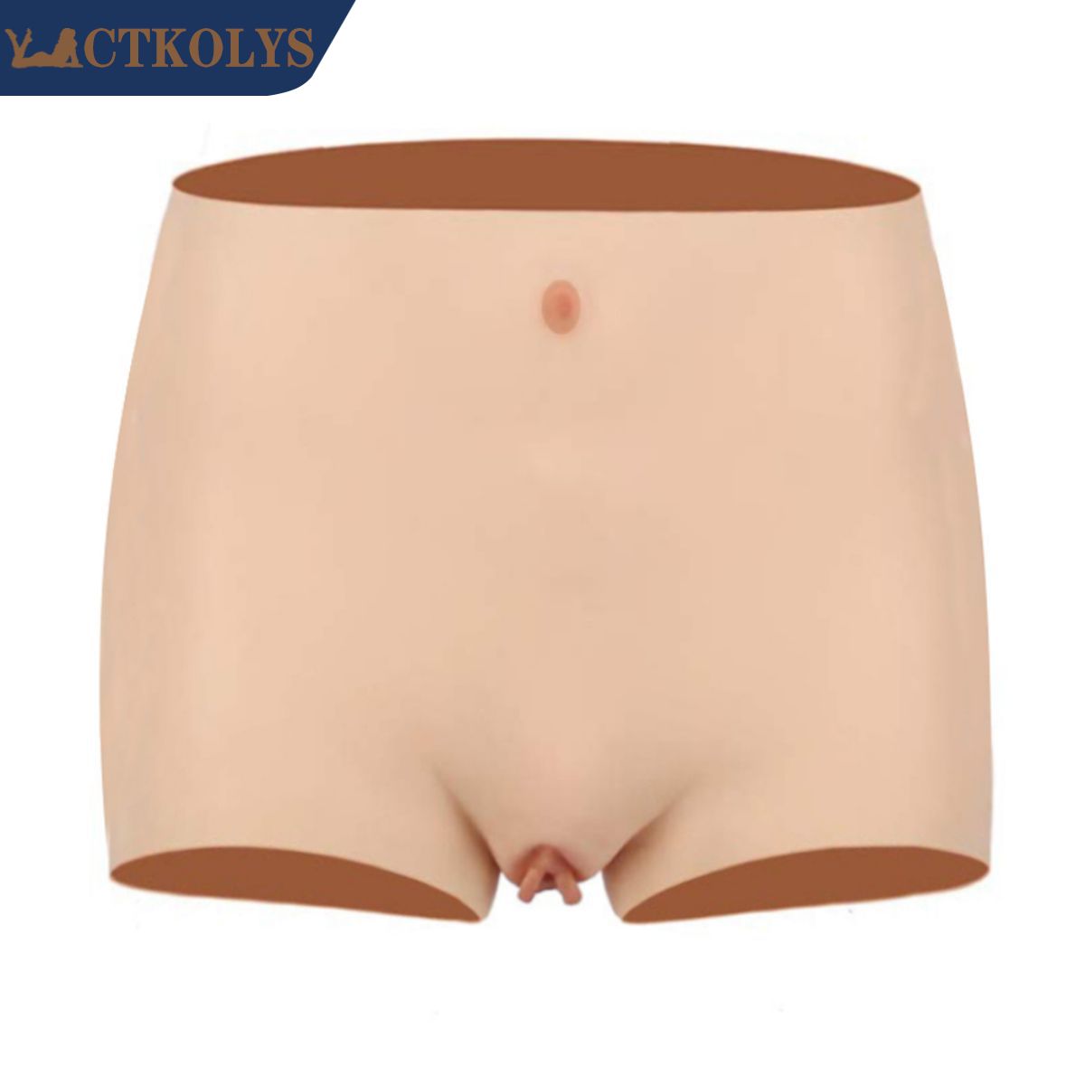 CTKOLYS Gefälschte Vagina Unterwäsche Pussy Pants Silikon Realistische Höschen Boxershorts Künstliche Sex Fake Enhance 