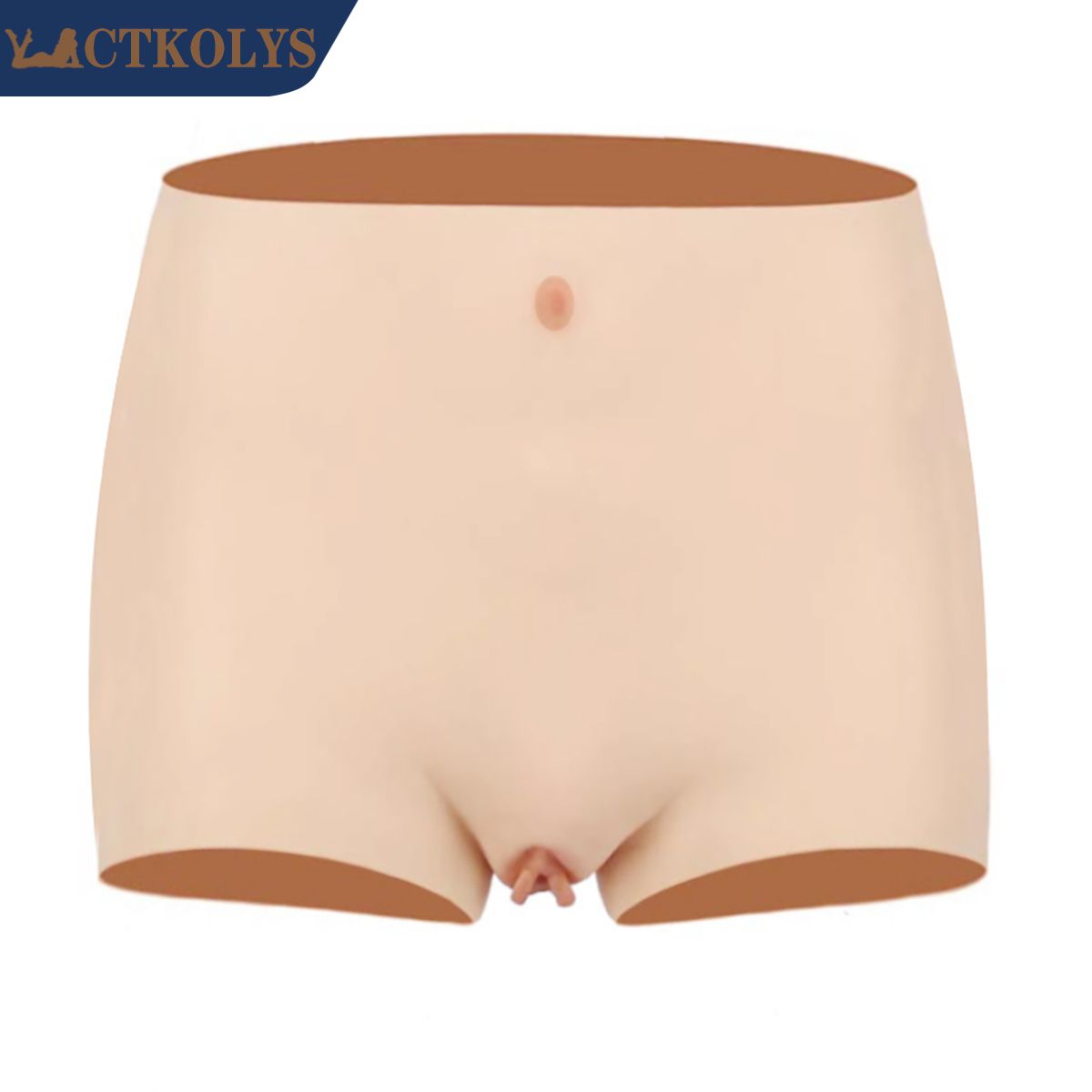 CTKOLYS Gefälschte Vagina Unterwäsche Pussy Pants Silikon Realistische Höschen Boxershorts Künstliche Sex Fake Enhance 