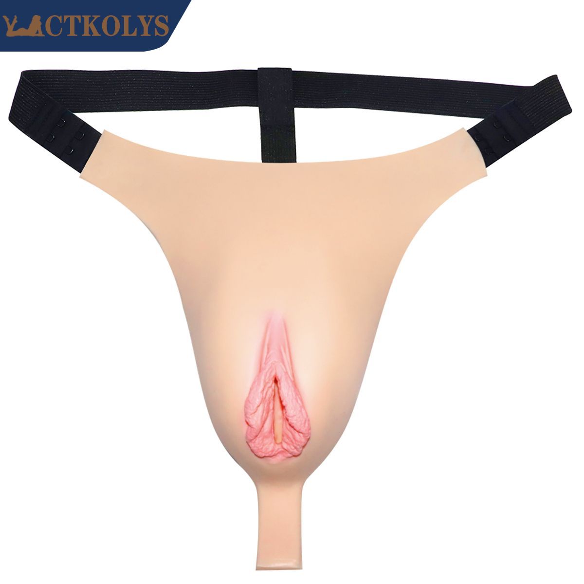 CTKOLYS Silicone Fake Vagina Underwear Briefs Panties Hiding Penis For Crossdresser Transgender Shemale Dragqueen Cosplay Gays