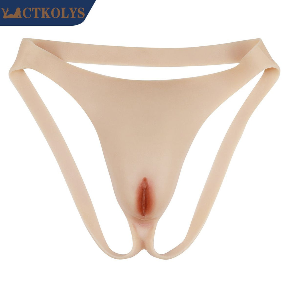 Men Sissy Fake Camel Toe Panties Hiding Gaff Thong For Transgender Crossdresser Shemale