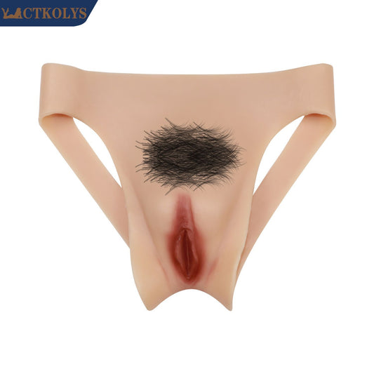 CTKOLYS Silicone Faux Vagin Culotte Réaliste Pocket Pussy Canal Peut Pénétrer