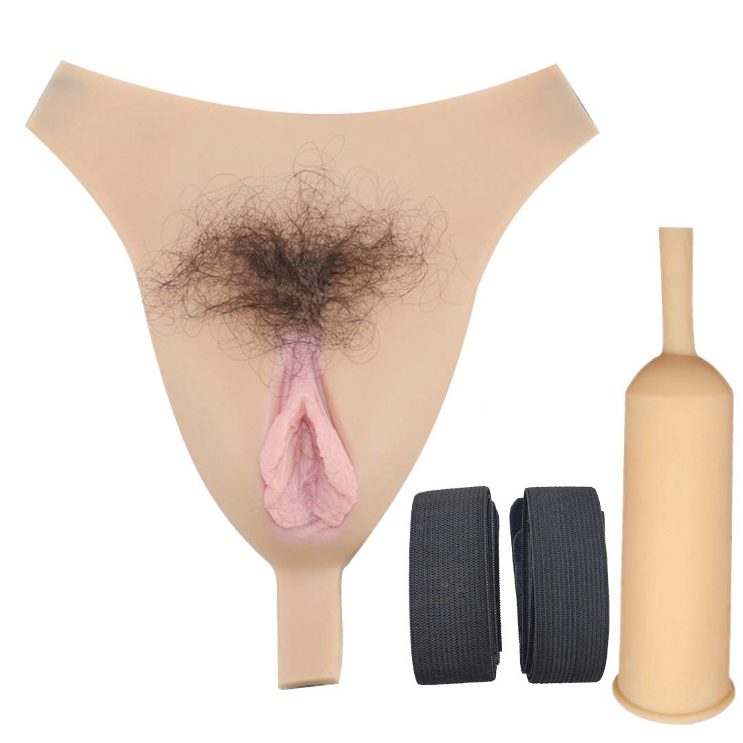 Fake Girl Underwear Transgender Thong Crossdresser Silicone Gaff Pantyhose Camel Toe Sissy Men