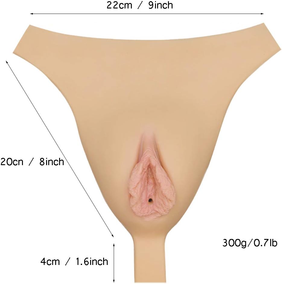 Fake Girl Underwear Transgender Thong Crossdresser Silicone Gaff Pantyhose Camel Toe Sissy Men