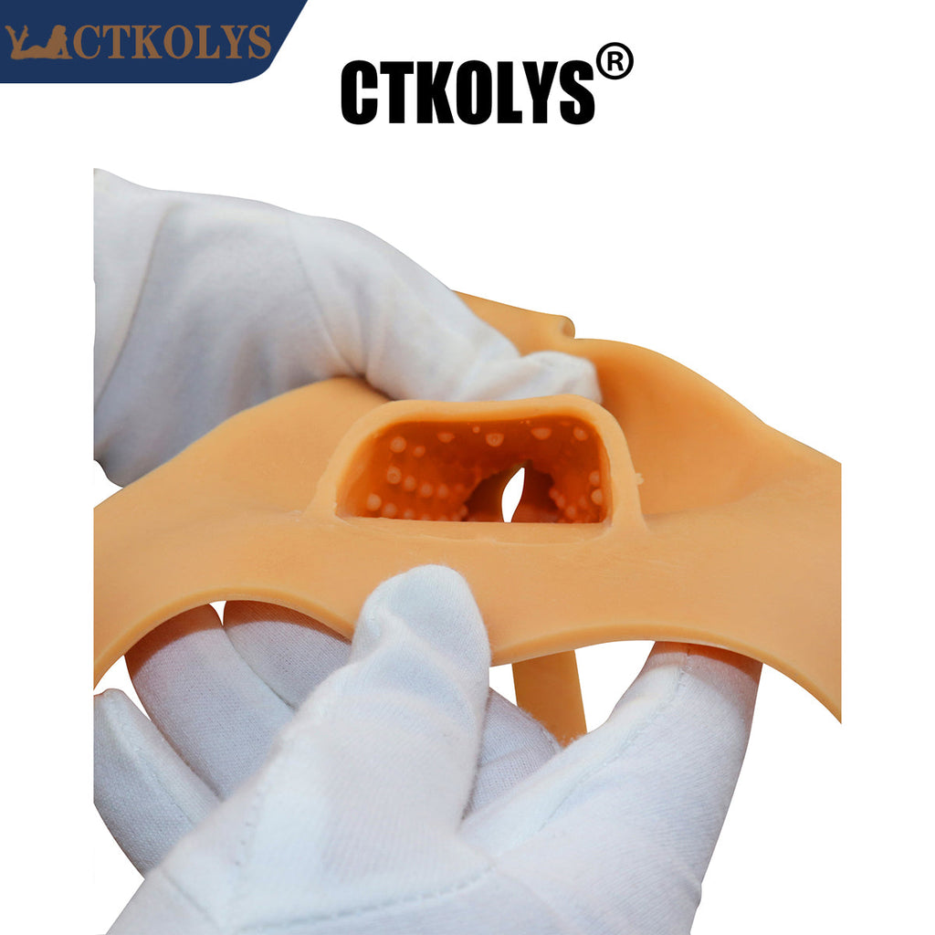 CTKOLYS Men's Camel Toes Panty Hiding Gaff Silicone Double Thong for Crossdresser Transgender 1G 2G Cyber Skin