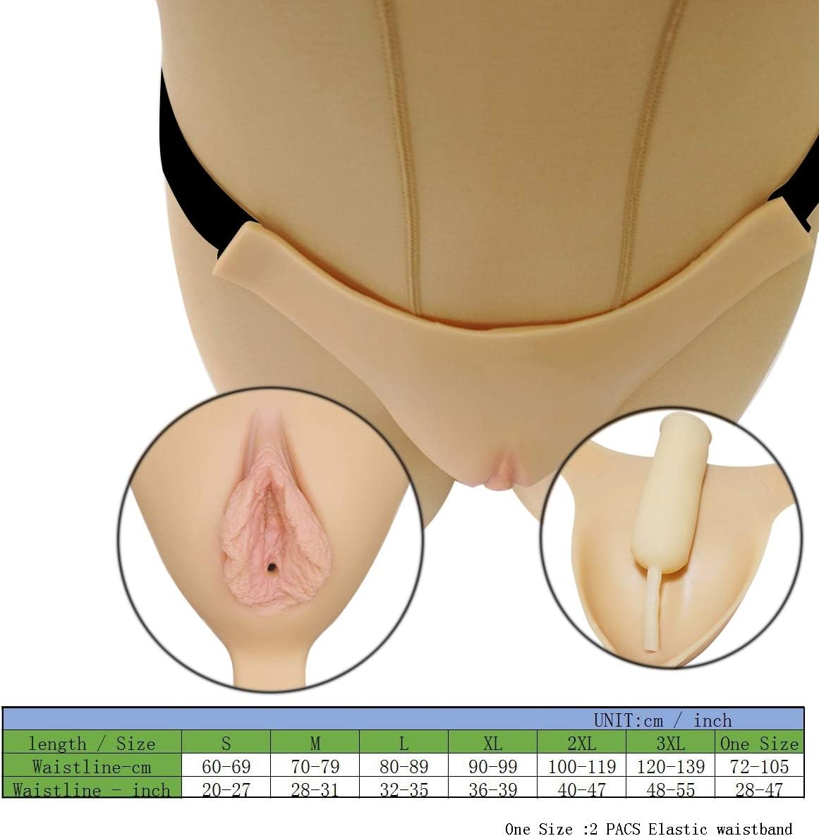 Fake Girl Underwear Transgender Thong Crossdresser Silicone Gaff Pantyhose Camel Toe Sissy Men