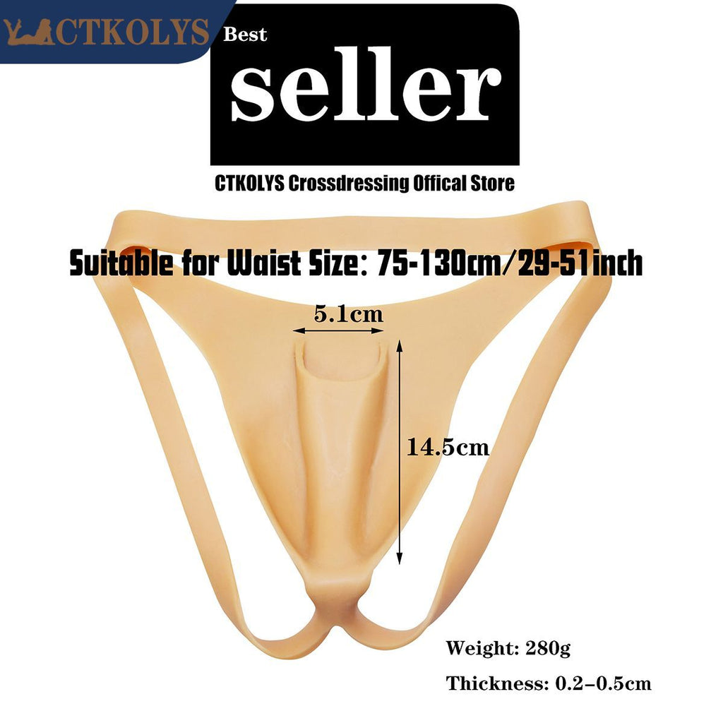 Men Sissy Fake Camel Toe Panties Hiding Gaff Thong For Transgender Crossdresser Shemale