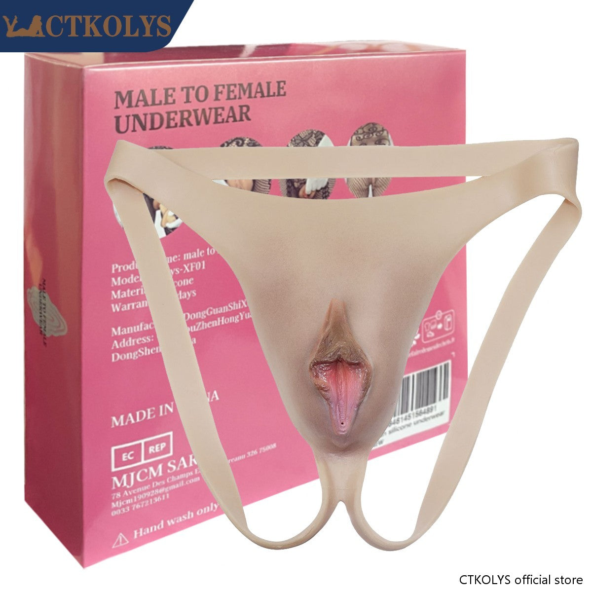 CTKOLS Transvestit Crossdressing Silicone Fake Artificial Vagina Pad Realista Pussy Underwear Sissy Boy Drag Queen Transgender