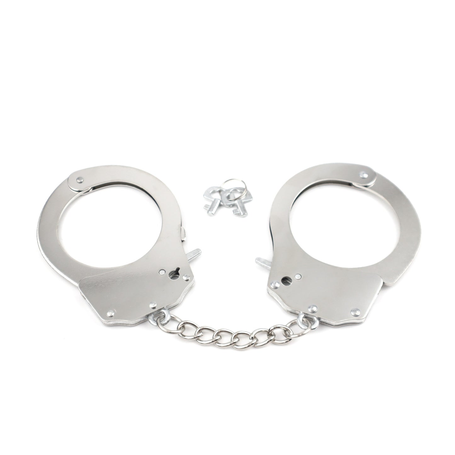 CTKOLYS Metal game handcuffs police handcuffs children's toy handcuffs for Halloween stage