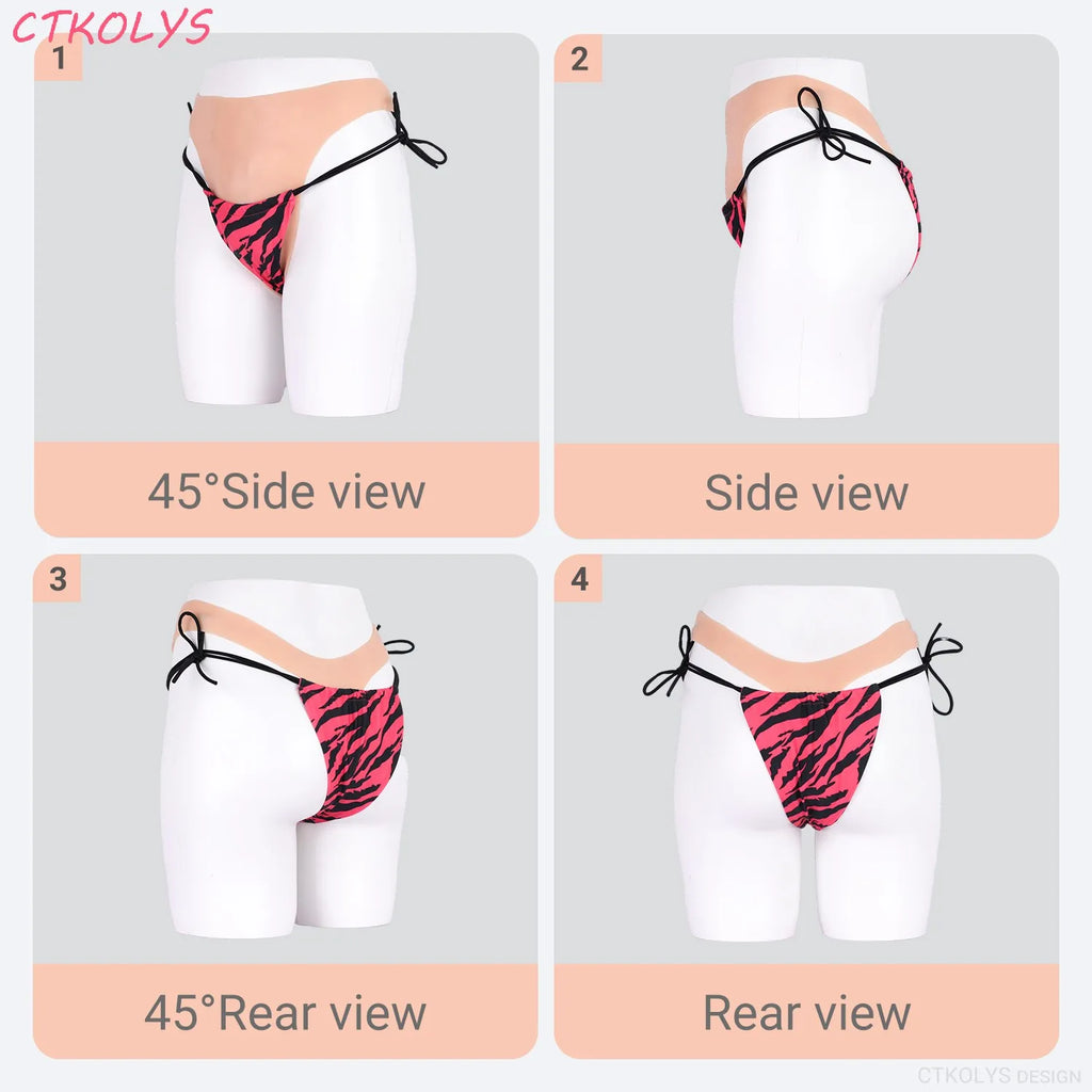 Silicone Fake Vagina Panty Pussy Tucking Gaff Panties