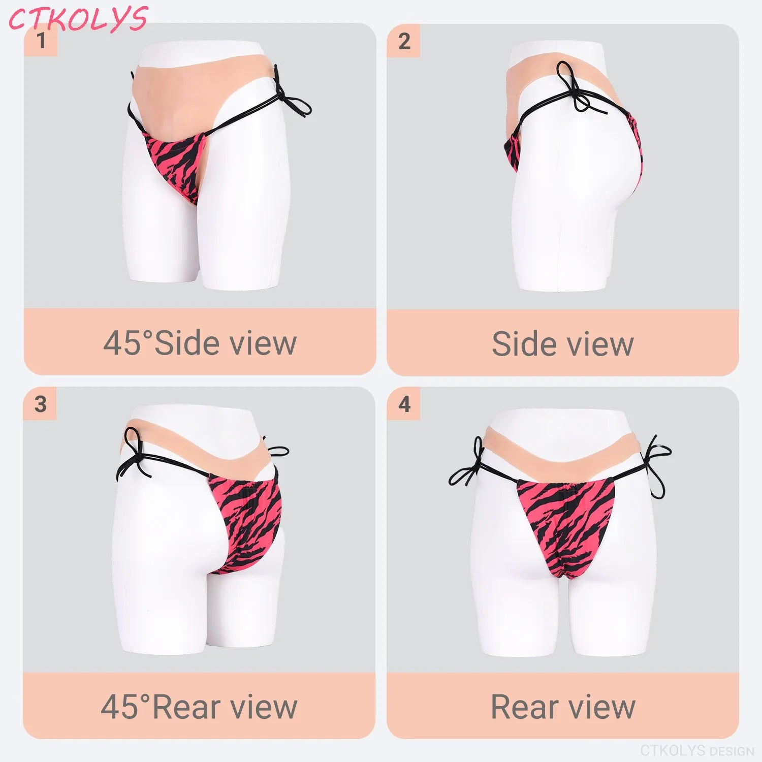 Silicone Fake Vagina Panty Pussy Tucking Gaff Panties