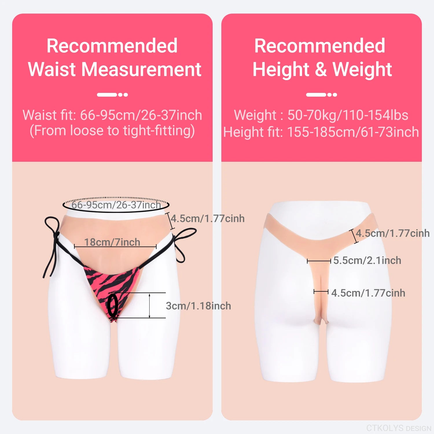 Silicone Fake Vagina Panty Pussy Tucking Gaff Panties
