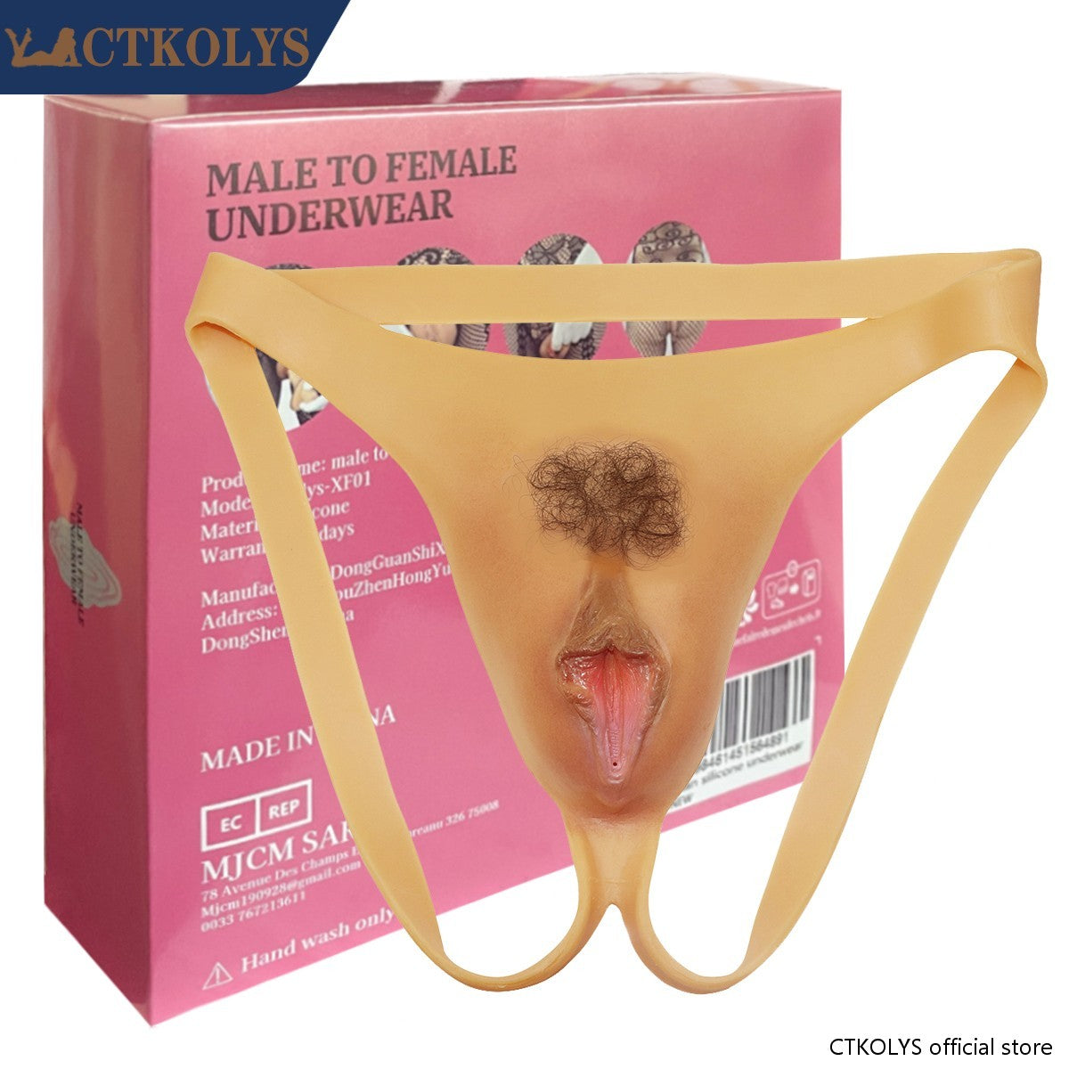 CTKOLS Transvestit Crossdressing Silicone Fake Artificial Vagina Pad Realista Pussy Underwear Sissy Boy Drag Queen Transgender