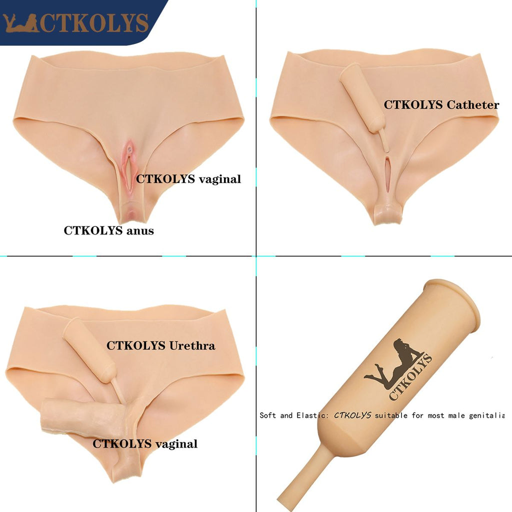 CTKOLYS Crossdresser Panties -CV11- Camel Toe Control Panty Hiding Gaff Boxer Briefs for Crossdresser Transgender Shemale