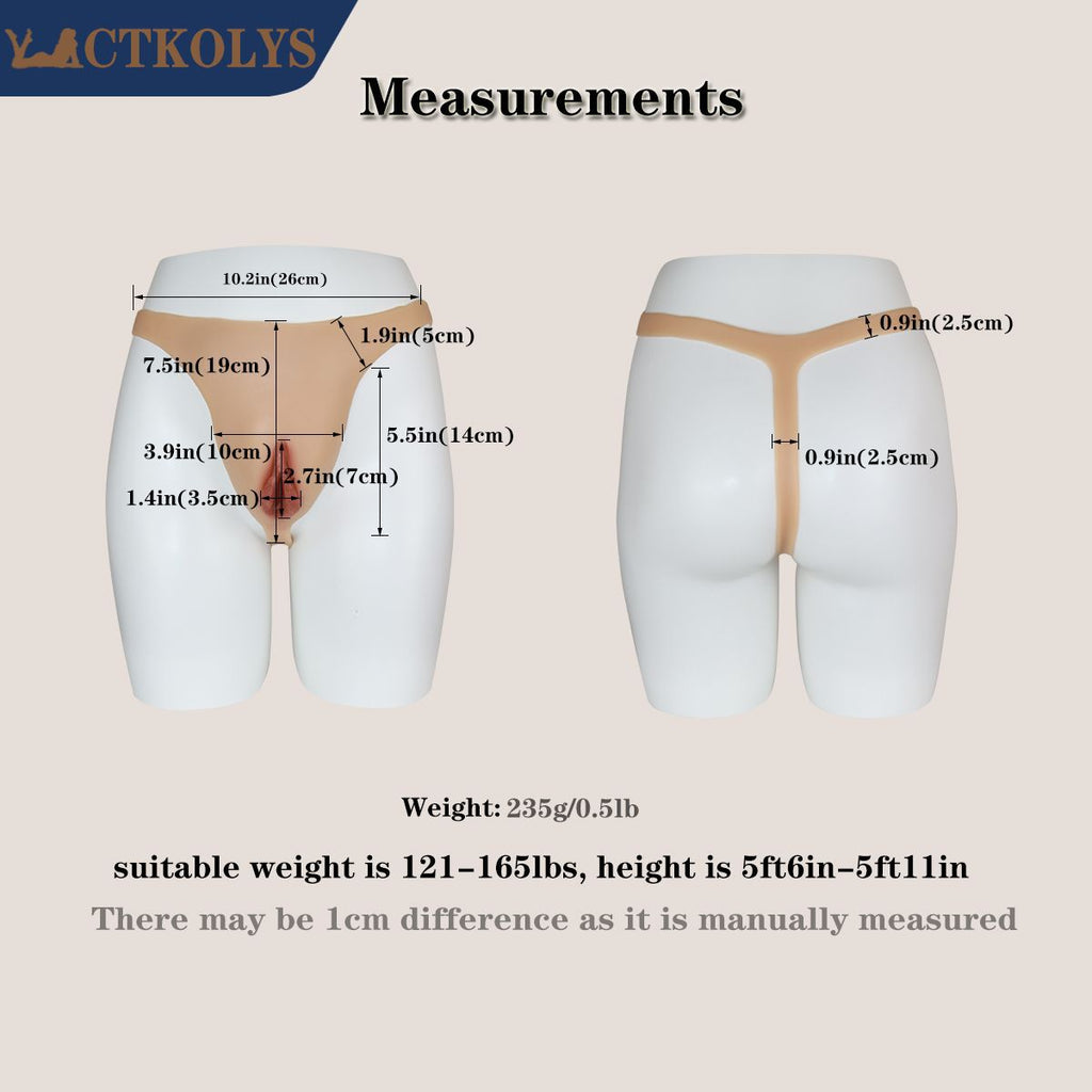 CTKOLYS Men's Hiding Gaff Panty Crossdressing Panties Realistic Camel Toes for Crossdresser Transgender