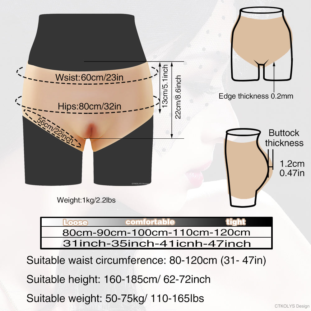 CTKOLYS Men Crossdressing Panties Hiding Gaff Camel Toe Control Short Butt Lifter Shapewear for Crossdresser & Transgender