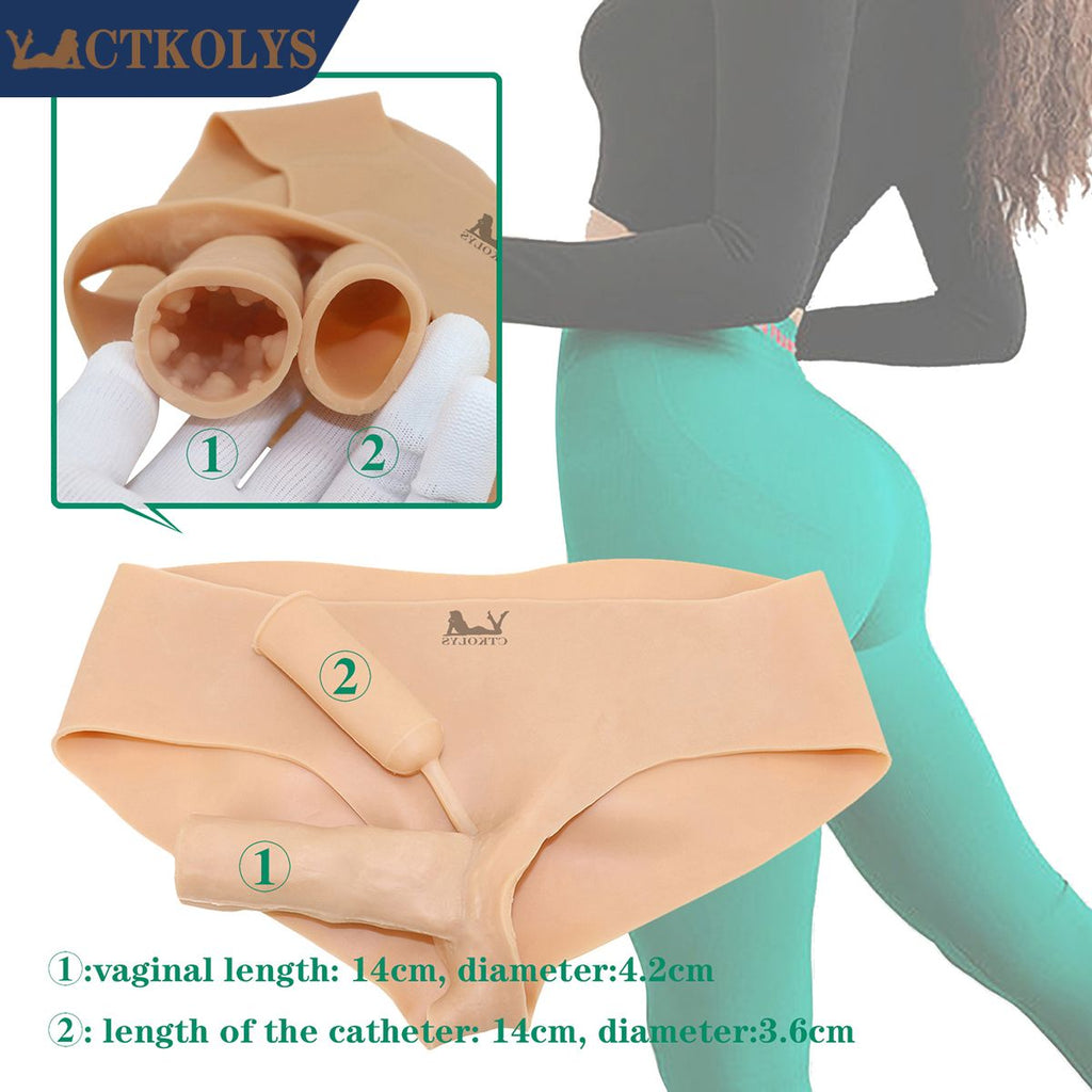 CTKOLYS Crossdresser Panties -CV11- Camel Toe Control Panty Hiding Gaff Boxer Briefs for Crossdresser Transgender Shemale